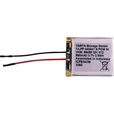 Varta 1/LPP 443441 S PCM W Speciale oplaadbare batterij Speciaal Li-ion 3.7 V 660 mAh 1 stuk(s)