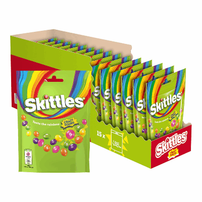 Skittles crazy sours stazak (15x 152gr)