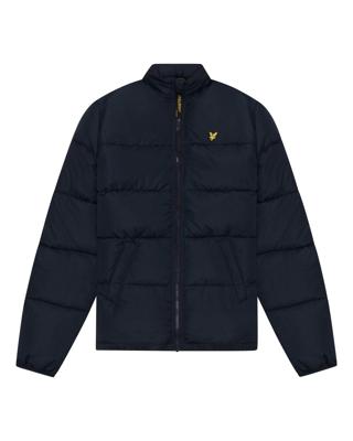 Lyle & Scott Winterjas puffer met capuchon - Z271 Dark Navy blauw