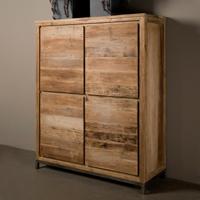 Tower Living Industriële Opbergkast 'Venetië' met 4 deuren - thumbnail