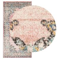 Vloerkleed binnen en buiten vintage stijl 80x150 cm meerkleurig - thumbnail