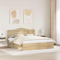 Bedframe met hoofdeinde Sonoma 180 x 200 cm Massief grenenhout - thumbnail