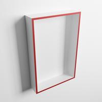 MONDIAZ EASY Nis 44,5x29,5cm in solid surface kleur Fire | Talc. 1 vak geschikt voor in- of opbouw - thumbnail