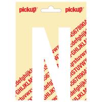Plakletter Nobel Sticker witte letter N wit Pickup - Pickup - thumbnail