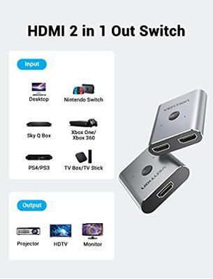 HDMI-schakelaar Vention AFUH0 Grijs - thumbnail