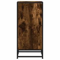 Dressoir 35,5x35x76 cm bewerkt hout en metaal gerookt eiken - thumbnail