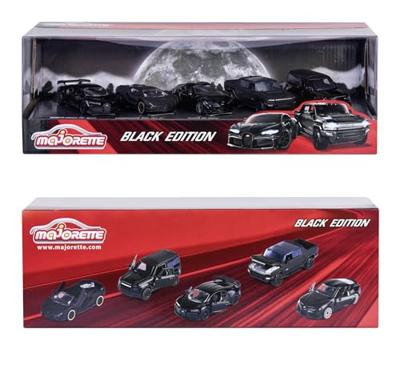Majorette Black Edition Die-cast Voertuigen, 5dlg. - thumbnail