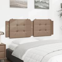 Hoofdbordkussen 160 cm kunstleer cappuccinokleurig - thumbnail