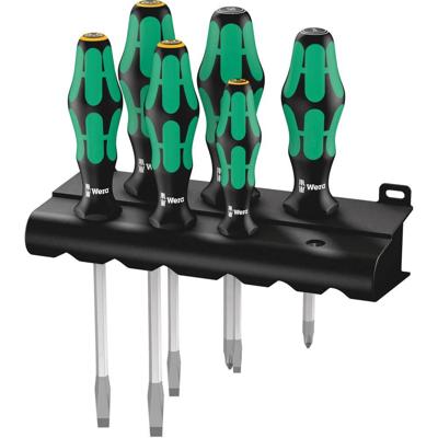 Wera 334/355 SK/6 Schroevendraaierset Kraftform Plus Lasertip + houder, 6 -delig - 1 stuk(s) - 05007681001