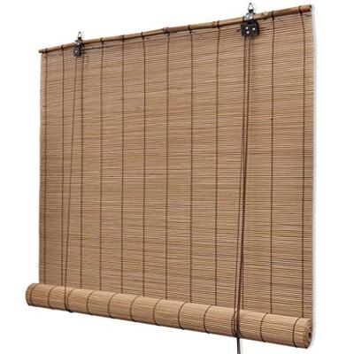 VidaXL Rolgordijn 80x160 cm bamboe bruin