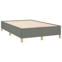 Boxspring met matras stof donkergrijs 120x190 cm - thumbnail