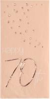 Servetten 70 Jaar Elegant Blush (10st) - thumbnail