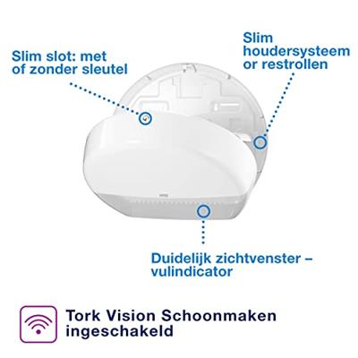 Tork ToiletpapiErdispenser | H360xB437xD133ca.mm | 1 stuk - 554000 554000