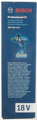 Bosch Professional GSR 18V-110 C Accu Schroefboormachine 18V Basic Body - 06019G0108 - thumbnail