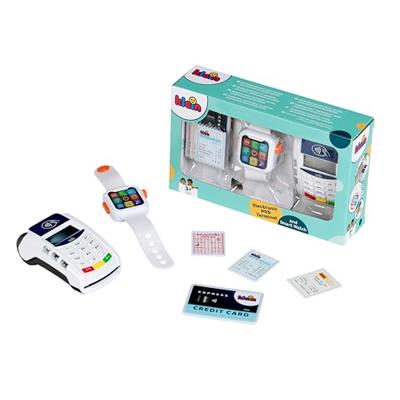 Theo klein 7276 POS terminal en Smart Smart Watch interactief speelgoed met licht, geluid en contactloze betaalfunctie speelgoed voor kinderen vanaf 3 jaar Theo klein 7276 POS terminal en Smart Smart Watch interactief speelgoed met licht, geluid en contactloze betaalfunctie speelgoed voor kinderen vanaf 3 jaar