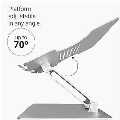 Desq laptopstandaard voor laptops tot 15,6 inch, zilver