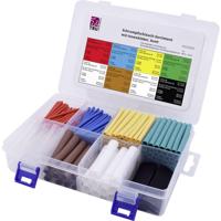 TRU COMPONENTS T1807CA007 Krimpkous assortiment Rood, Blauw, Geel, Groen, Transparant, Bruin, Wit, Zwart Krimpverhouding:3:1 300 onderdelen - thumbnail