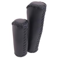 Edge De leather grip - ergonomisch lederen handvatset - 135mm/92mm - zwart - thumbnail