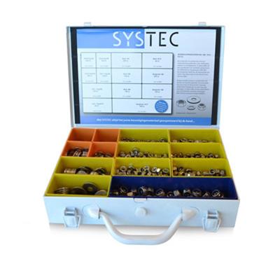 Systec Assortimentskoffer Moeren & Ringen Rvs-A2 Divers M6/M8/M10 - 8960.60.40102