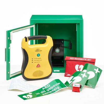 Defibtech Lifeline AED + buitenkast-Grijs-Halfautomaat