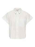 Only Onlkeri S/s Fold Shirt Wvn Blouse Bright White - thumbnail