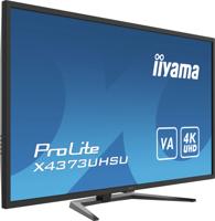 Iiyama ProLite X4373UHSU-B1 LED-monitor Energielabel G (A - G) 108 cm (42.5 inch) 3840 x 2160 Pixel 16:9 3 ms HDMI, DisplayPort, Mini-DisplayPort, USB-A 2.0, - thumbnail