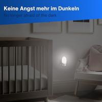 REV JR0501A 00337161 Nachtlamp met bewegingsmelder LED Warmwit Wit - thumbnail