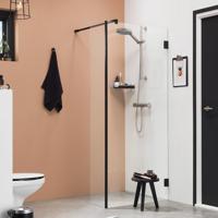 Inloopdouche by Sealskin 'I AM' Type A1 90x200 cm Zwart Helder Antikalk + Zijdeel 30x200 cm - thumbnail