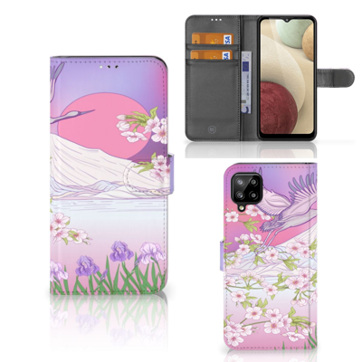 Samsung Galaxy A12 | Telefoonhoesje | Met pasjeshouder | Bird Flying