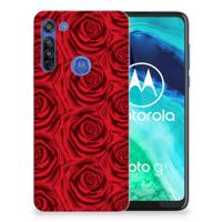 Motorola Moto G8 TPU Case Red Roses - thumbnail