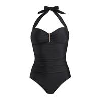 BEACHWAVE corrigerend halter badpak zwart - thumbnail