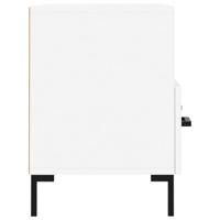 Tv-meubel 80x36x50 cm bewerkt hout wit - thumbnail