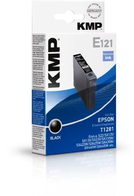 KMP Inktcartridge vervangt Epson T1281 Compatibel Zwart E121 1616,0001 KMP Inktcartridge vervangt Epson T1281 Compatibel Zwart E121 1616,0001