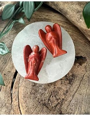 Edelsteen Engel Rode Jaspis (35 mm)