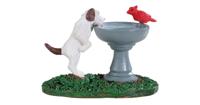 Kerstfiguur Bird bath dog fountain LEMAX - Lemax - thumbnail