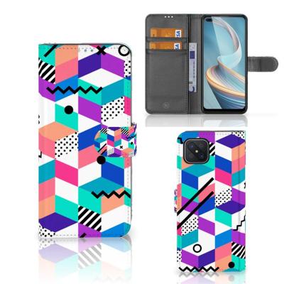OPPO Reno4 Z | Book Case | Blokken Kleurrijk