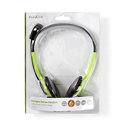 PC-Headset | On-Ear | 2x 3,5 mm Connectoren | 2,0 m | Groen