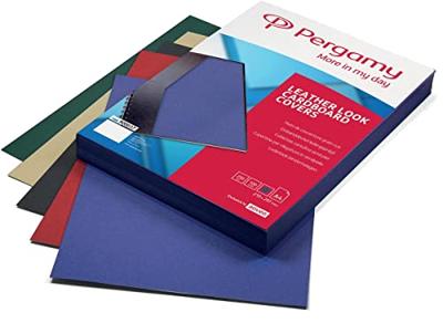 Pergamy omslagen, ft A4, karton lederlook, 250 micron, pak van 100 stuks, rood Pergamy omslagen, ft A4, karton lederlook, 250 micron, pak van 100 stuks, rood