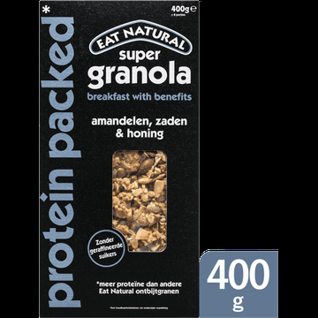 Eat Natural Super Granola Amandelen, Zaden & Honing 400 g bij Jumbo