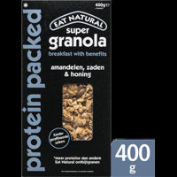 Eat Natural Super Granola Amandelen, Zaden & Honing 400 g bij Jumbo - thumbnail