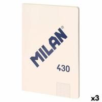 Notitieboekje Milan SERIE 1918 Beige A4 48 Lakens (3 Stuks) - thumbnail