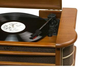 Denver MCR-50 MUSICCENTER USB-platenspeler Hout, Natuur