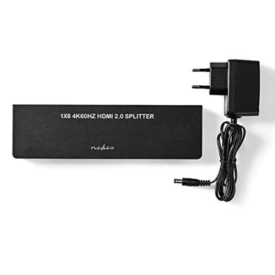 HDMI-Splitter | 8-Poorts - 1x HDMI-Ingang | 8x HDMI-Uitgang | 4K2K@60FPS / HDCP2.2 HDMI-Splitter | 8-Poorts - 1x HDMI-Ingang | 8x HDMI-Uitgang | 4K2K@60FPS / HDCP2.2