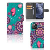 iPhone 12 | 12 Pro (6.1") Hoesje Cirkels en Vlinders - thumbnail