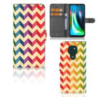 Motorola Moto G9 Play | E7 Plus | Telefoon Hoesje | Zigzag Multi Color - thumbnail