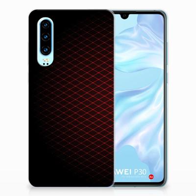 Huawei P30 | TPU bumper | Geruit Rood Huawei P30 | TPU bumper | Geruit Rood