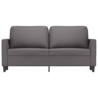 Tweezitsbank 140 cm kunstleer grijs - thumbnail