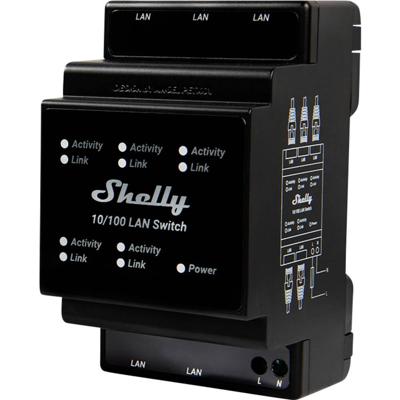 Shelly Shelly LAN Switch DIN-railrelais
