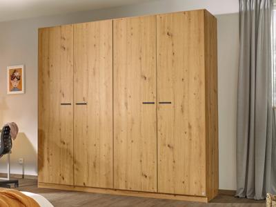 Kledingkast FLORILLA 4 deuren 226 cm artisan eik