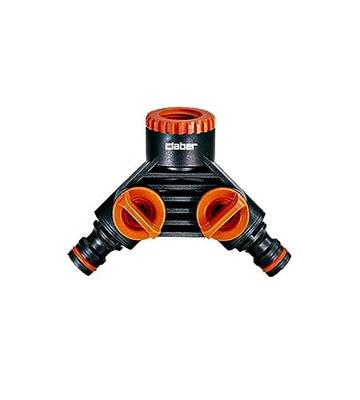 Claber Verdeelstuk 2-weg 8599 - Weerbestendige Tuinirrigatie Waterverdeler met Klikaansluiting - thumbnail